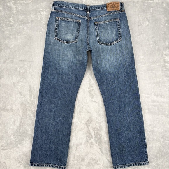 Eddie Bauer Authentic Denim Jeans Mens 35x30 (Fits 35x29.5) Straight Leg - Picture 9 of 16